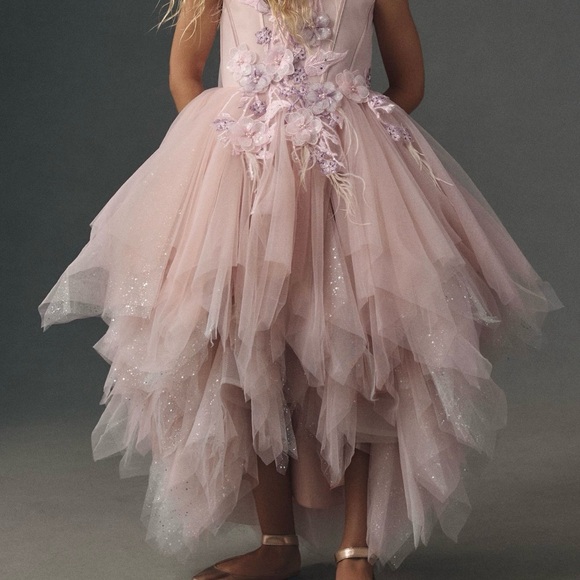 Princess Daliana High/low flower girl dress - Picture 3 of 8
